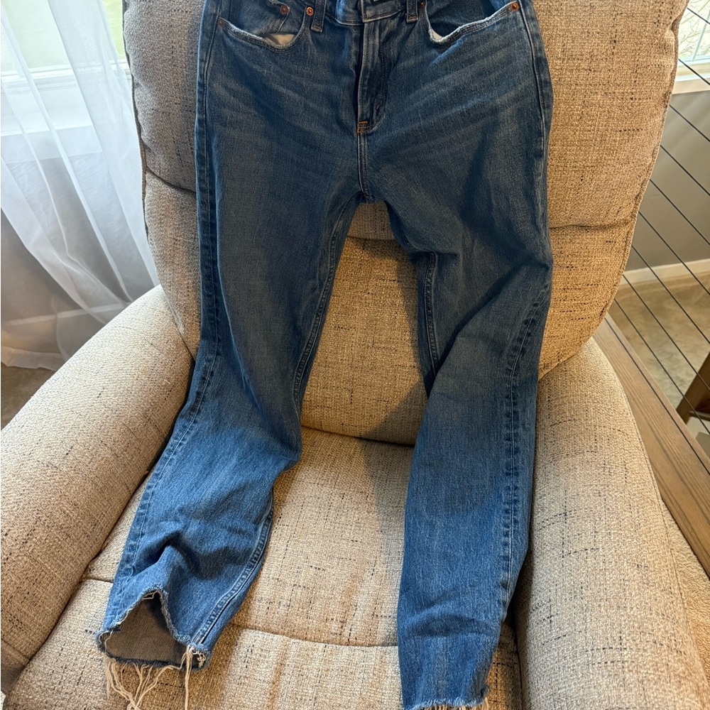Abercrombie & Fitch Blue Straight Leg Jeans
